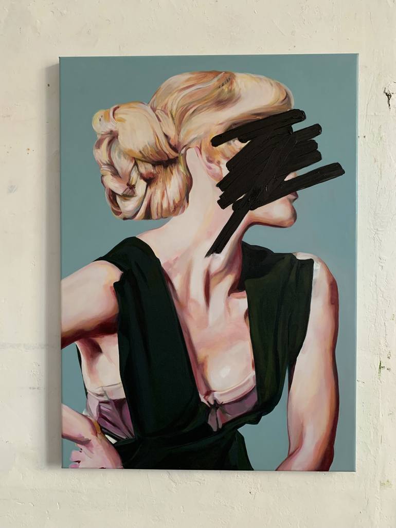 Original Portraiture People Painting by Pirotte Nathalie