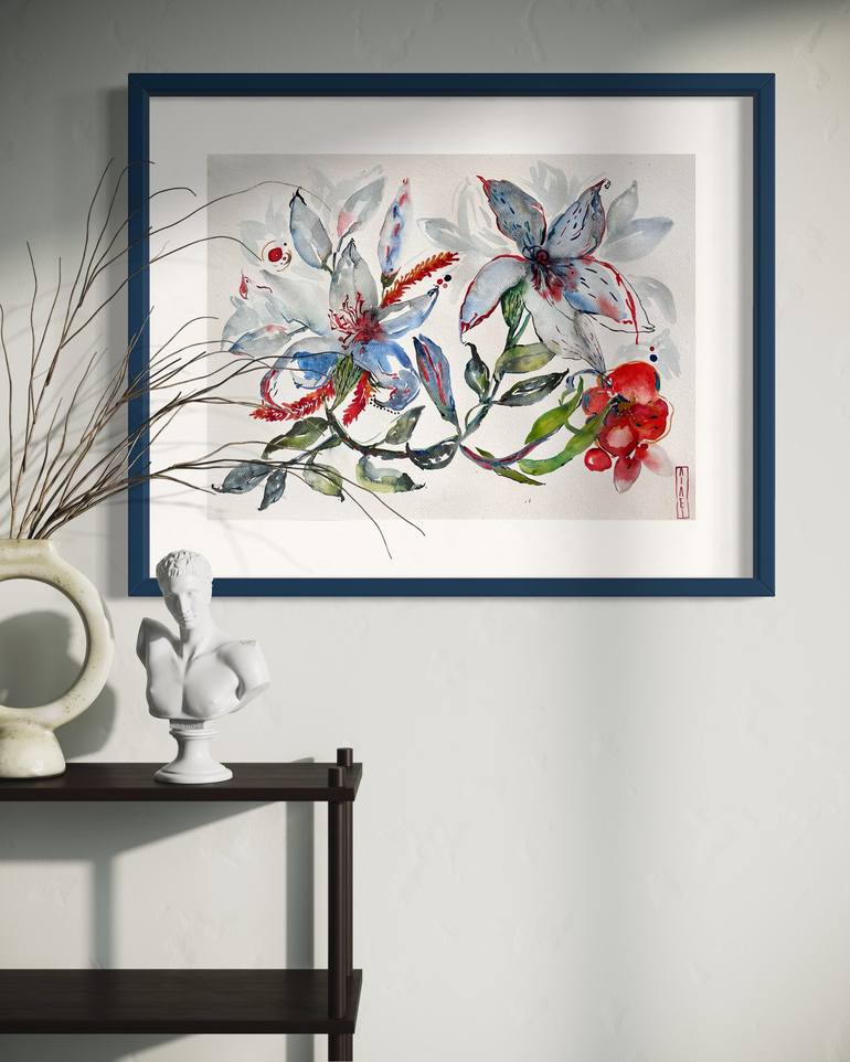 Original Floral Painting by Maryna Kovalchuk
