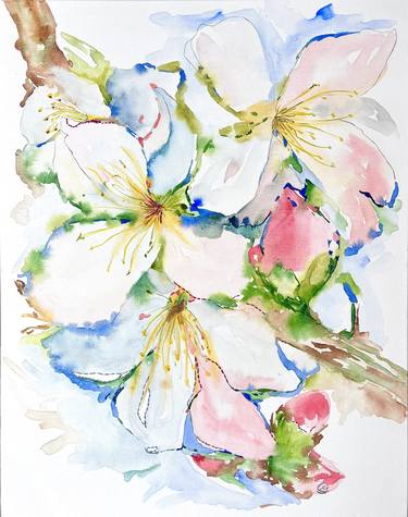 Print of Abstract Expressionism Floral Paintings by Maryna Kovalchuk