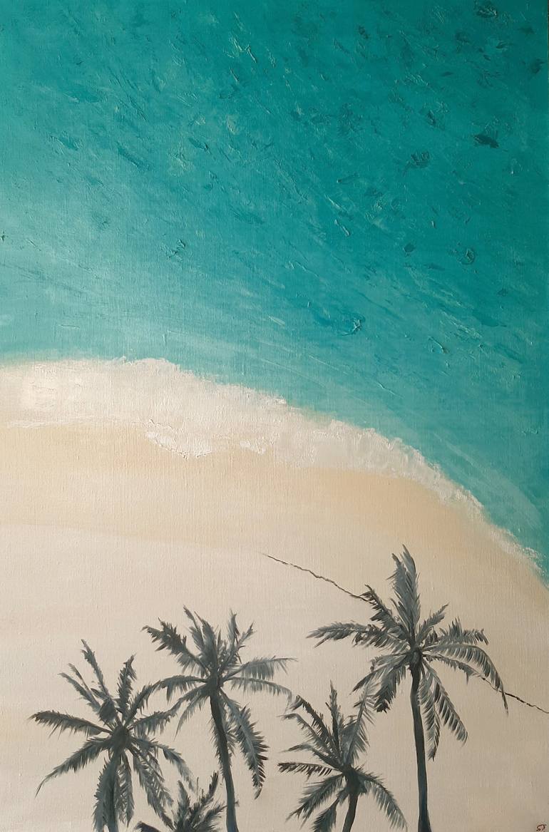 Palm Trees №1 Painting by Elena Petrova | Saatchi Art