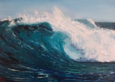 Print of Realism Seascape Paintings by Elena Petrova