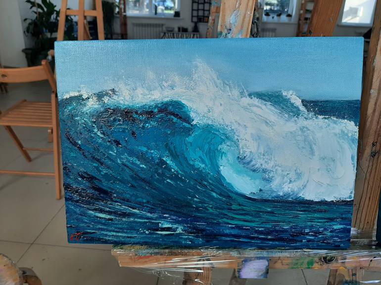 Original Realism Seascape Painting by Elena Petrova