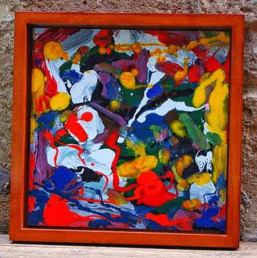 Original Abstract Expressionism Abstract Paintings by Botros Saied