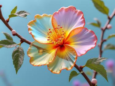 Original Artificial Intelligence Floral Photography by Botros Saied