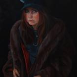 Saskia in Jumble Sale Coat by Caroline Elkington