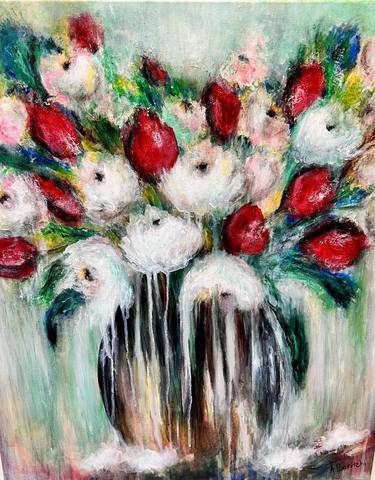 Original Floral Paintings by Anne Baritchi