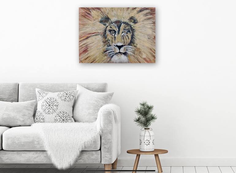 Original Abstract Animal Painting by Anne Baritchi