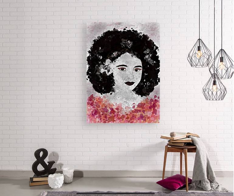 Original Abstract People Mixed Media by Anne Baritchi