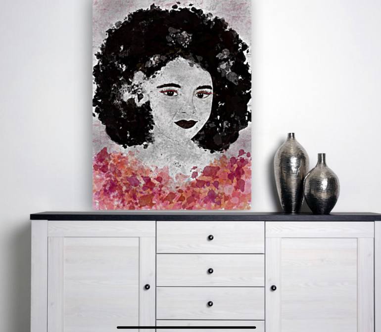 Original Abstract People Mixed Media by Anne Baritchi