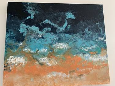 Print of Abstract Beach Paintings by Anne Baritchi