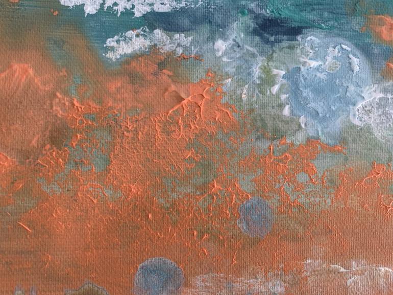 Original Abstract Beach Painting by Anne Baritchi