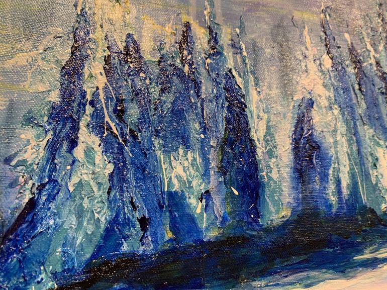 Original Abstract Expressionism Landscape Painting by Anne Baritchi