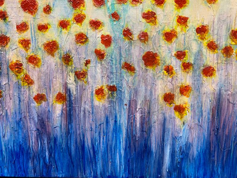 Original Abstract Expressionism Abstract Painting by Anne Baritchi