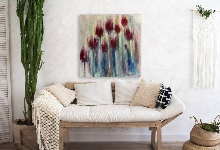 Original Abstract Expressionism Abstract Painting by Anne Baritchi