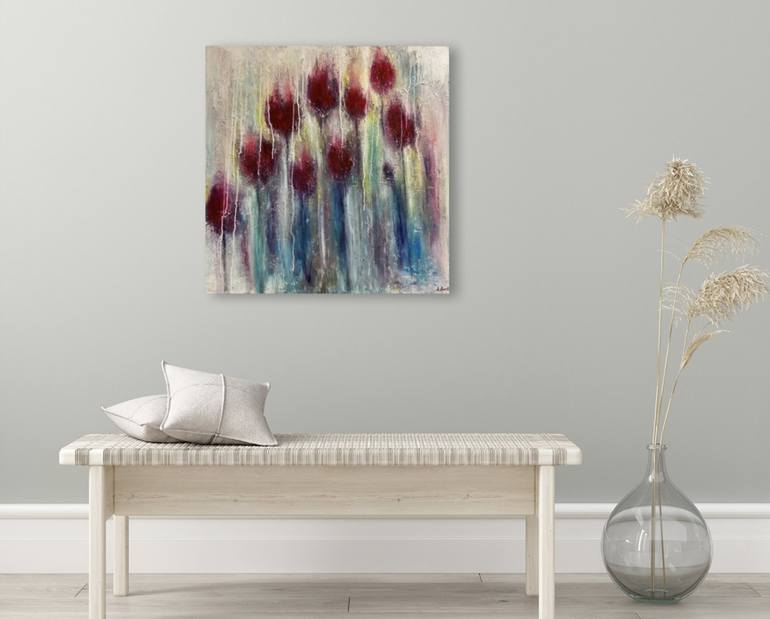 Original Abstract Expressionism Abstract Painting by Anne Baritchi
