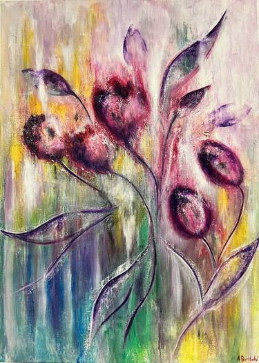 Original Floral Paintings by Anne Baritchi