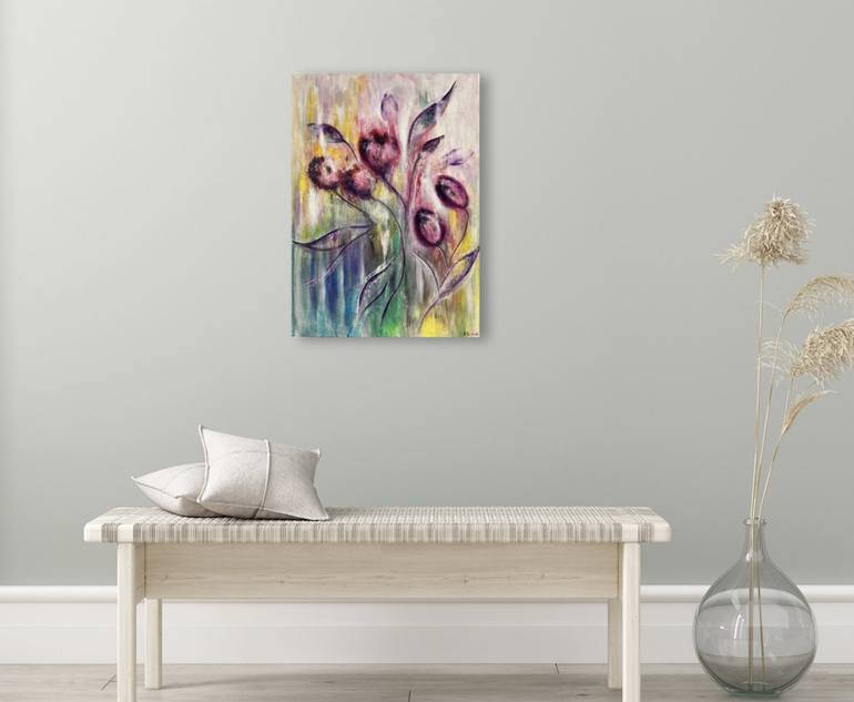 Original Floral Painting by Anne Baritchi