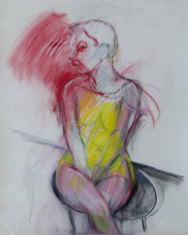 Original Expressionism Women Drawings by Dan Bunk