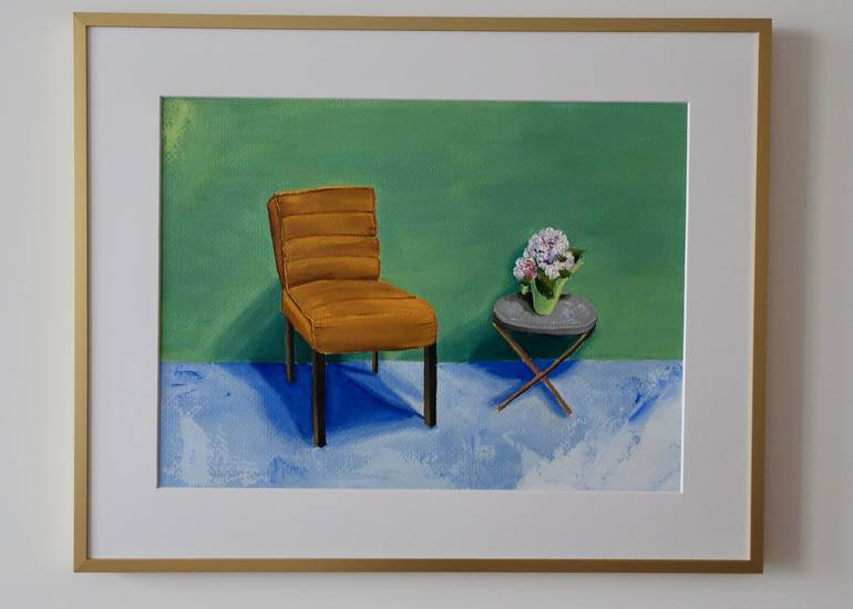 Original Minimalism Interiors Painting by Elena Kurochko