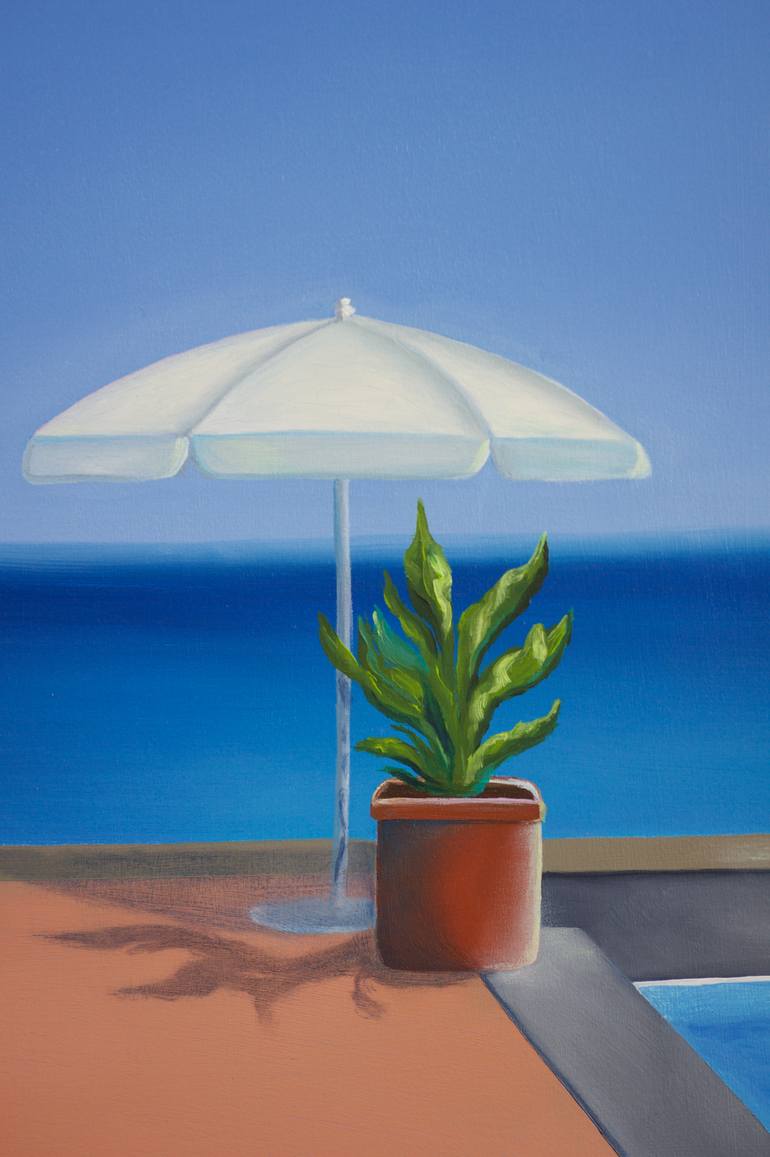 Original Figurative Seascape Painting by Elena Kurochko