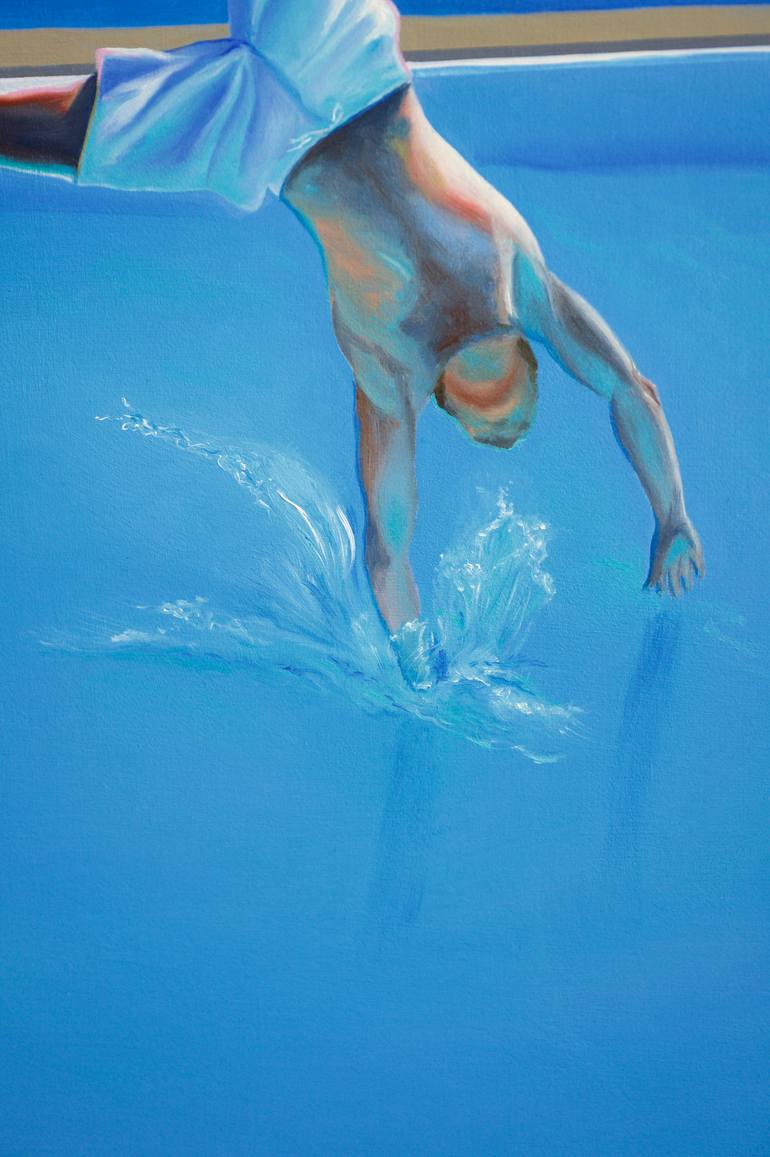 Original Figurative Seascape Painting by Elena Kurochko