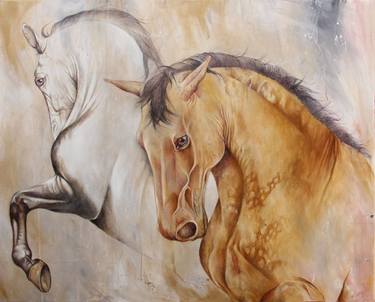 Print of Horse Paintings by Tania Fanjul