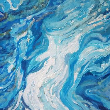 Print of Abstract Expressionism Water Paintings by Svetlana Selezneva