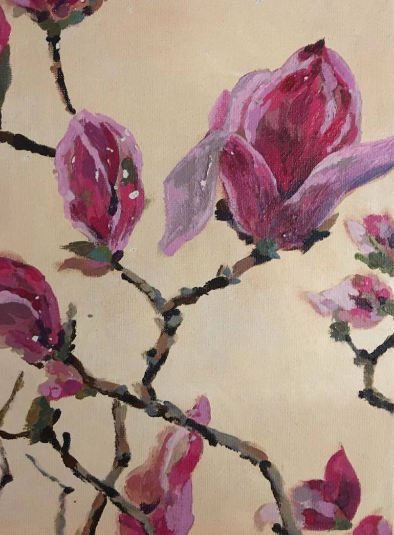 Original Contemporary Floral Painting by Svetlana Selezneva