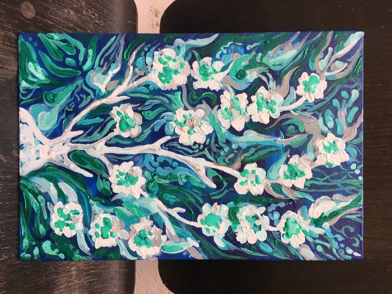 Original Impressionism Abstract Painting by Svetlana Selezneva