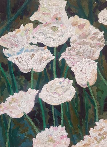 Original Abstract Floral Paintings by Svetlana Selezneva