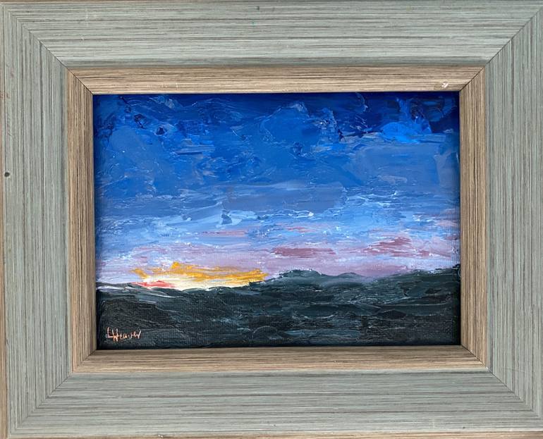 Original Abstract Expressionism Landscape Painting by Laureen Weaver