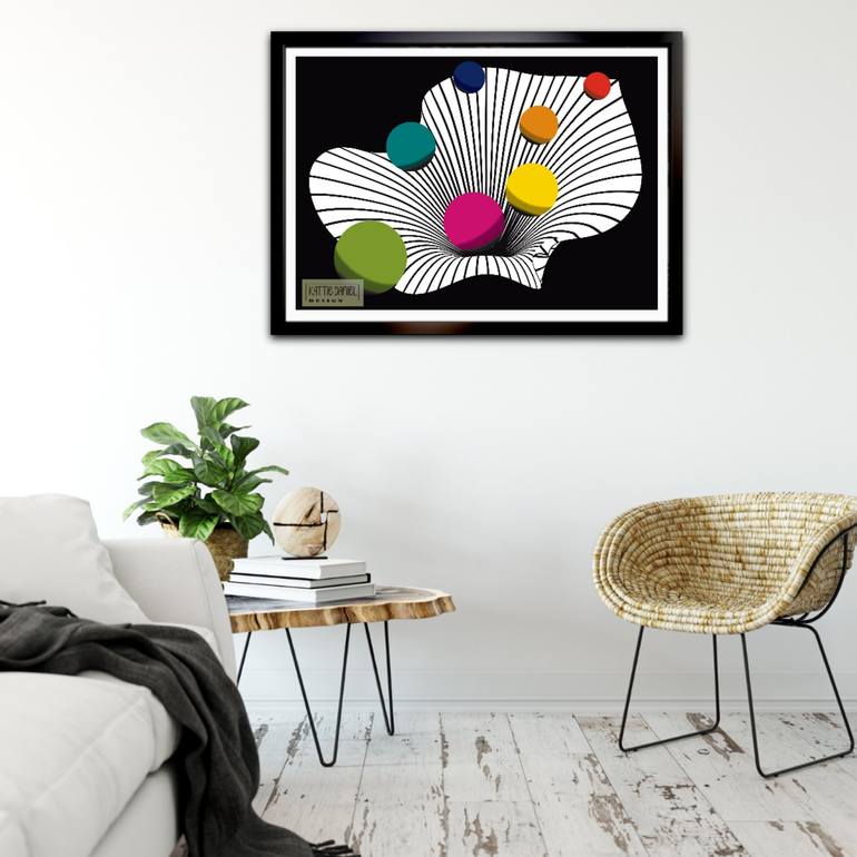 Original 3d Sculpture Geometric Digital by Kattie Art