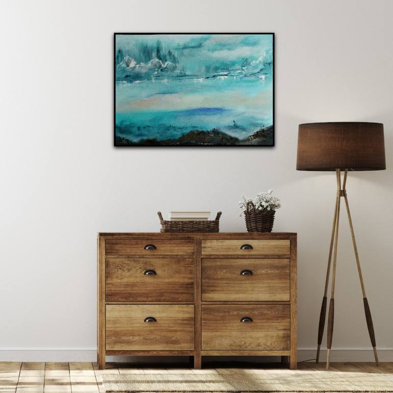 Original Contemporary Landscape Painting by Kattie Art