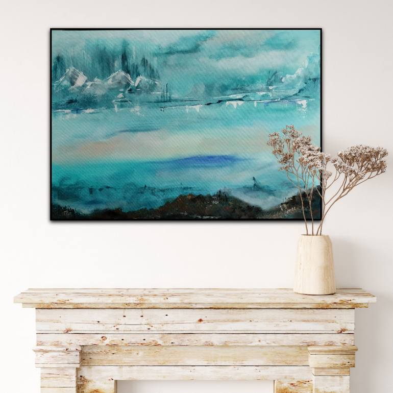 Original Contemporary Landscape Painting by Kattie Art