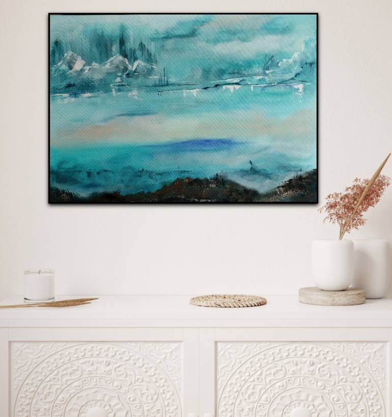Original Contemporary Landscape Painting by Kattie Art