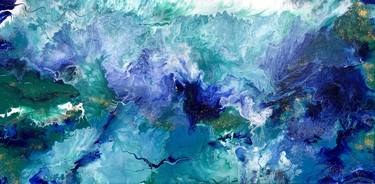 Original Abstract Water Paintings by Kattie Art