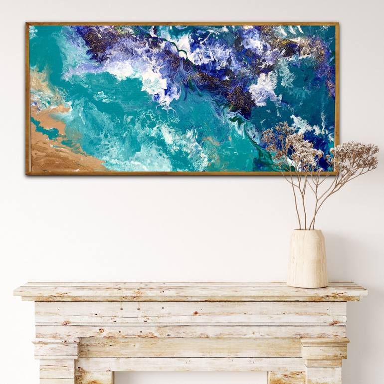 Original Seascape Painting by Kattie Art