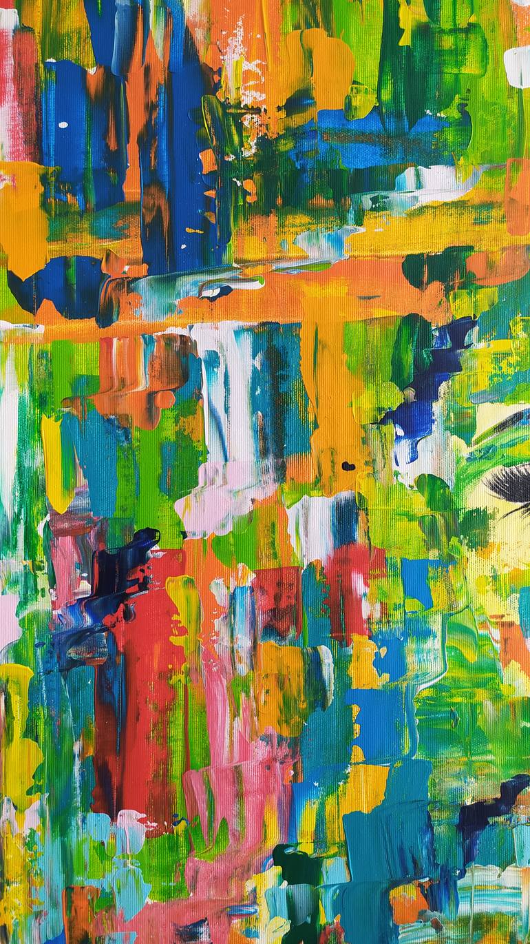 Original Abstract Women Painting by Kattie Art
