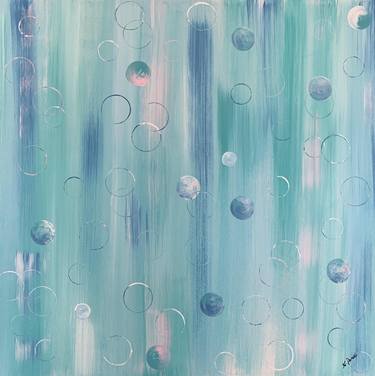 Print of Abstract Water Paintings by Kattie Art