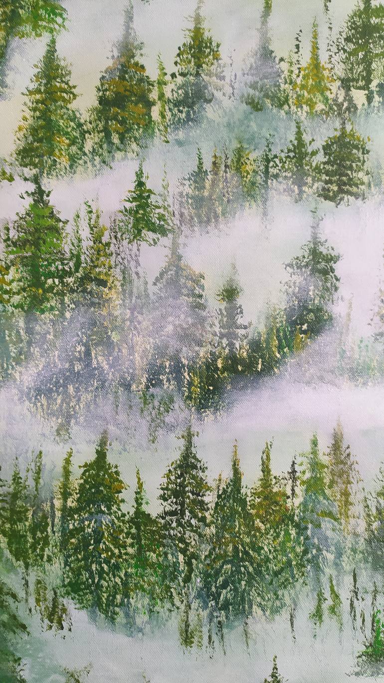 Original Abstract Nature Painting by Kattie Art