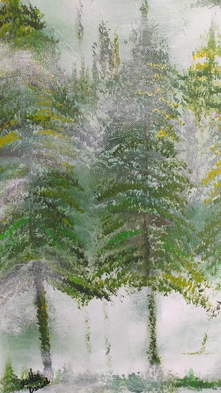 Original Abstract Nature Painting by Kattie Art