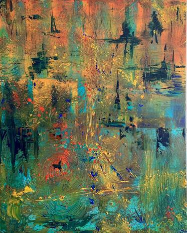 Original Abstract Expressionism Abstract Paintings by Kattie Art