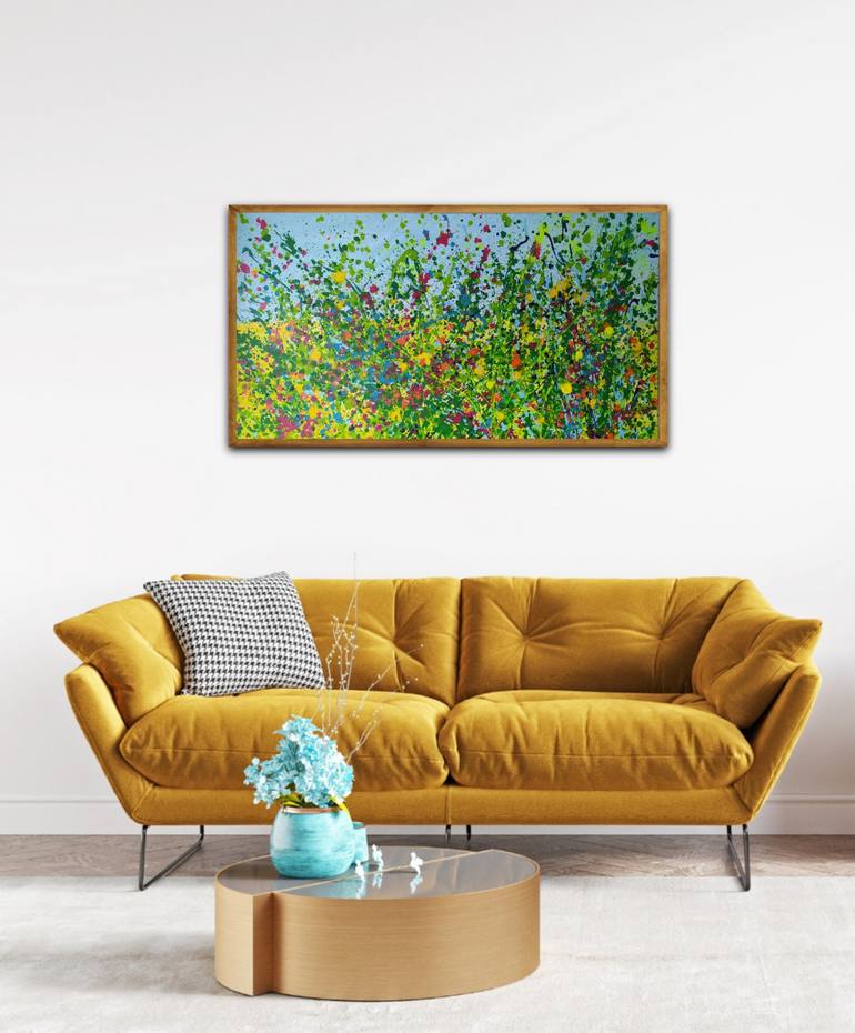 Original Abstract Expressionism Nature Painting by Kattie Art