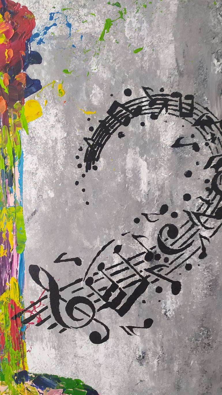 Original Music Painting by Kattie Art