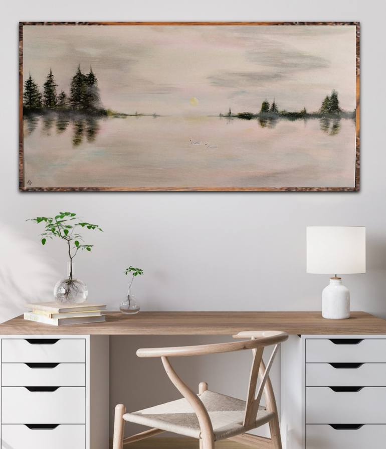 Original Landscape Painting by Kattie Art