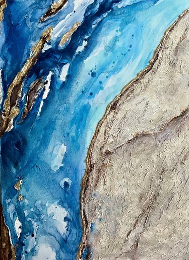 Original Abstract Beach Paintings by Margarita Glambert