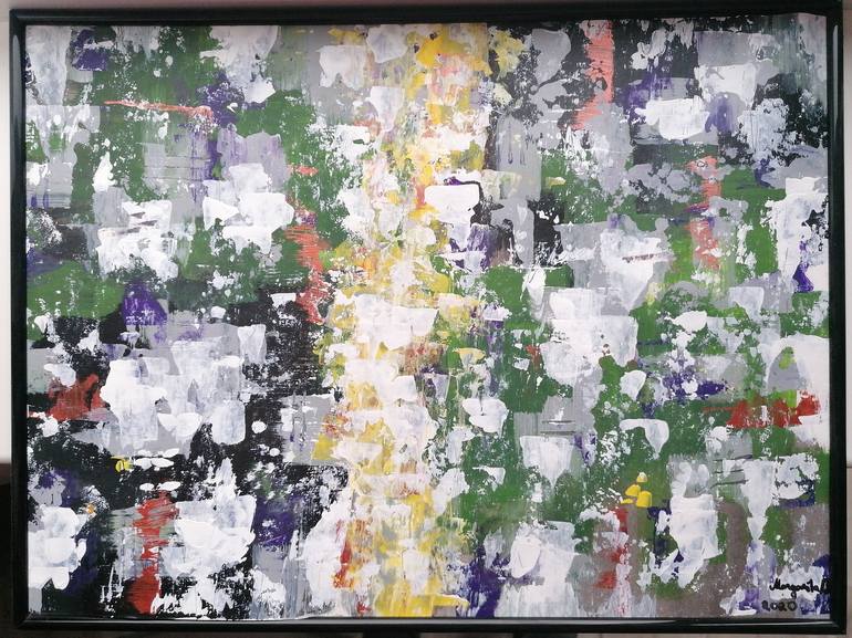 Original Abstract Expressionism Abstract Painting by Margarita Glambert