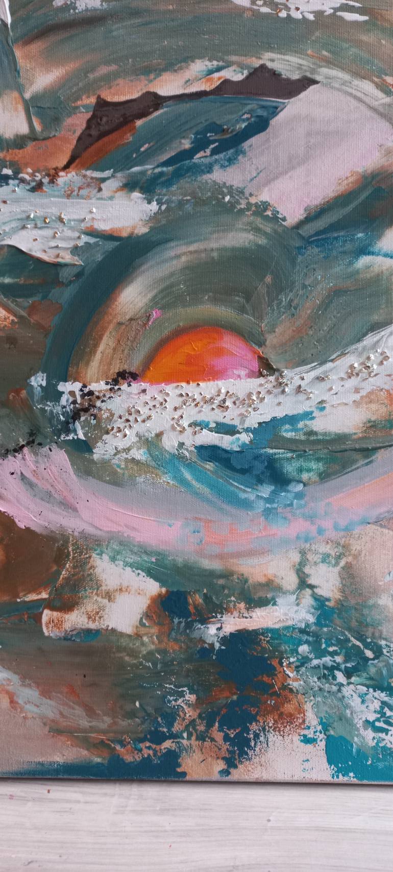Original Abstract Expressionism Abstract Painting by Margarita Glambert