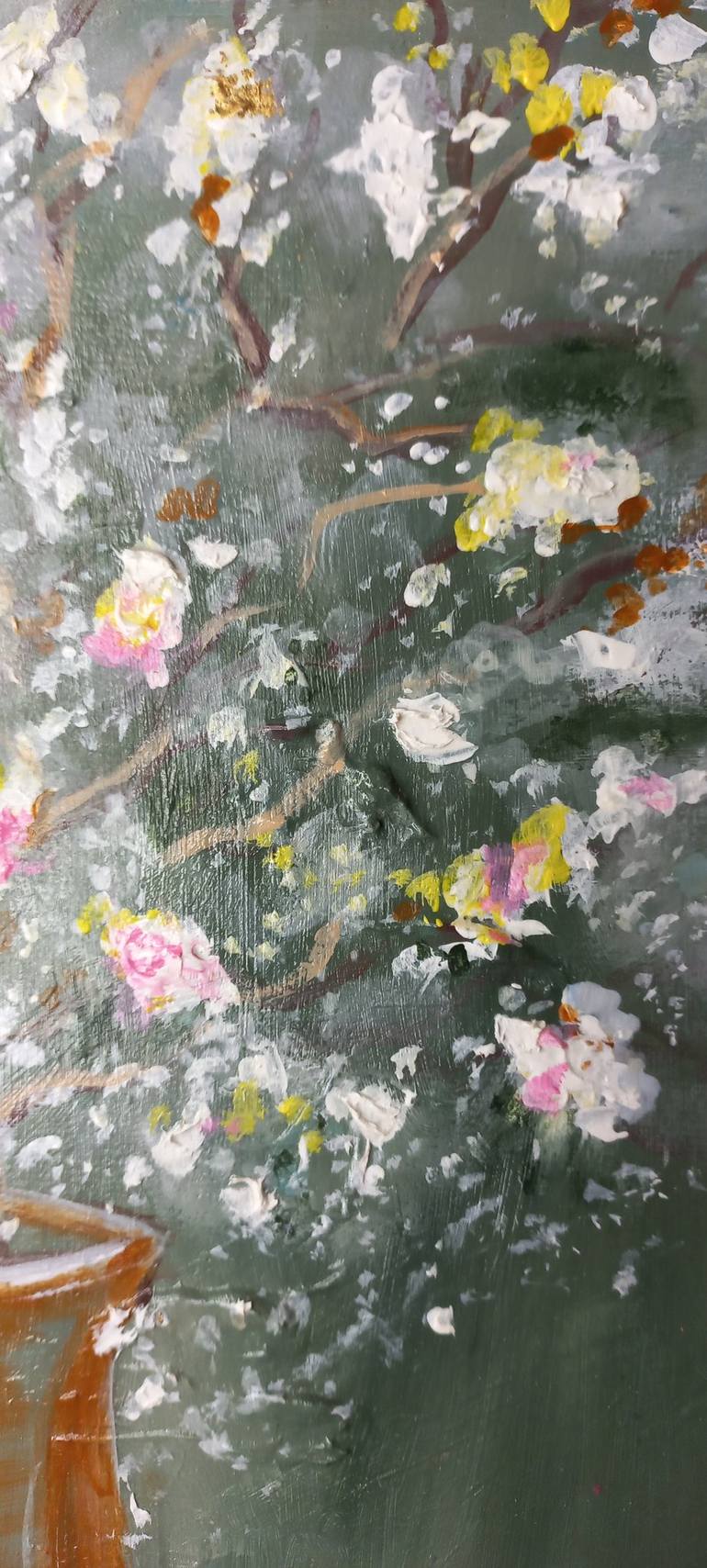 Original Expressionism Floral Painting by Margarita Glambert