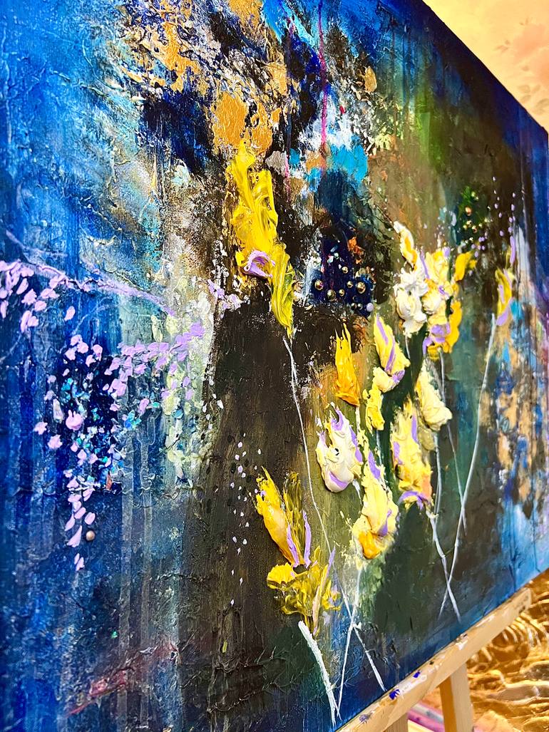 Original Abstract Expressionism Abstract Painting by Margarita Glambert
